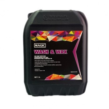        MAGİC WASH & WAX - Cilalı Ph Nötr Bol Köpüklü Araç Yıkama Şampuanı  – 5 Litre **YENİ**