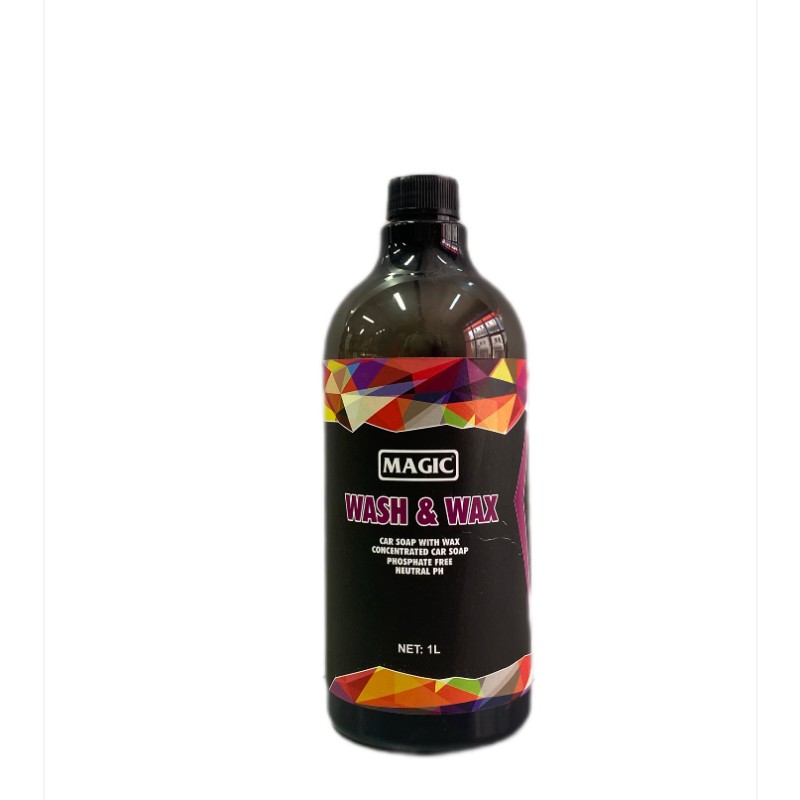        MAGİC WASH & WAX - Cilalı Ph Nötr Bol Köpüklü Araç Yıkama Şampuanı  – 1 Litre **YENİ**