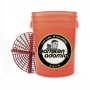                ParlatanAdamlar Transparan Kırmızı Heavy Work Detaylandırma Kovası 18.9 Litre + Kırmızı Grit Guard