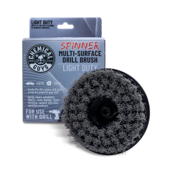 Chemical Guys Gri Yumuşak Matkap ile Kullanılan Kumaş ve Döşeme için Detay Fırçası - 12.7cm  - Light Duty Spinner Multi-Surface Drill Brush 