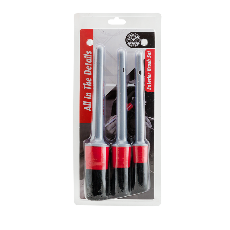 Chemical Guys Dış Detay Fırça Seti - All In The Details Exterior Brushes -  3 Adet Fırça 