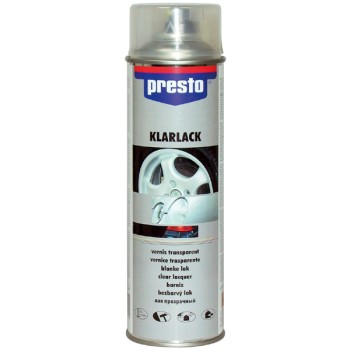                                                  Presto Akrilik Vernik ( Far - Stop - Metal - Ahşap ve Plastik Yüzeylerde Kullanılan Akrilik Vernik ) -  500ml