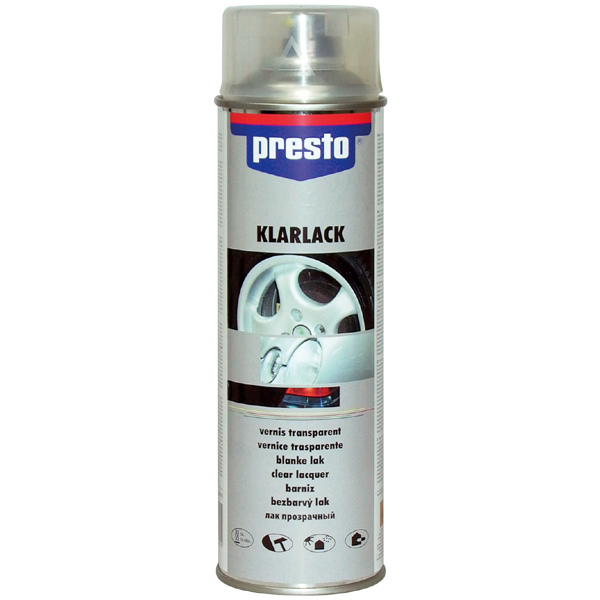                                                  Presto Akrilik Vernik ( Far - Stop - Metal - Ahşap ve Plastik Yüzeylerde Kullanılan Akrilik Vernik ) -  500ml