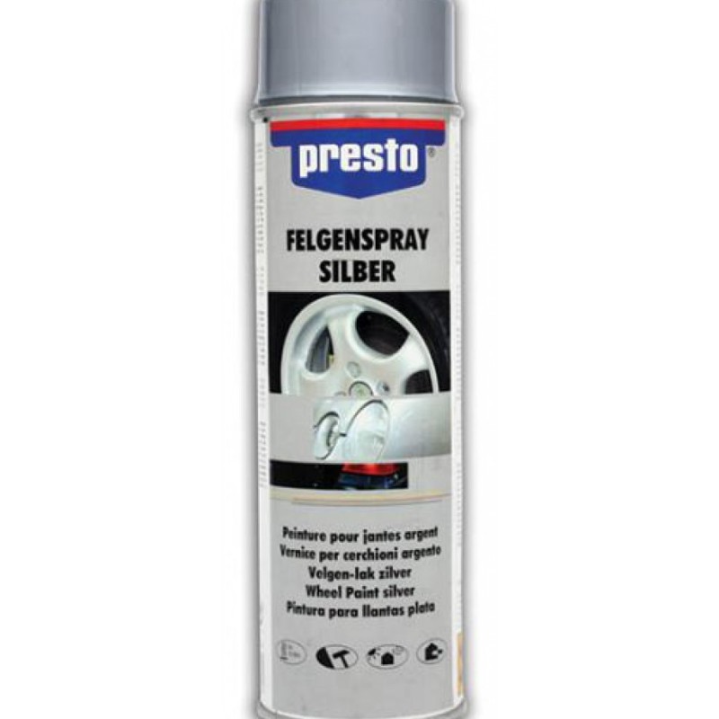 Presto Gümüş Gri Sprey Boya 500 ml ( Jant Boyası )
