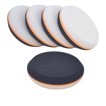                                           Double Side Çift Yüz Pasta- Cila - Wax El Pedi 115mm. ( Beyaz & Siyah ) 5 Adet 