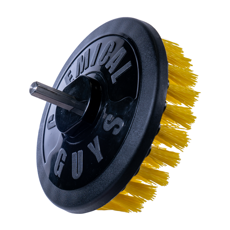 Chemical Guys Sarı Orta Sert Matkap ile Kullanılan Detay Fırçası - 12.7cm - Medium Duty Spinner Multi-Surface Drill Brush