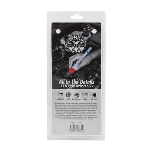 Chemical Guys Dış Detay Fırça Seti - All In The Details Exterior Brushes -  3 Adet Fırça 