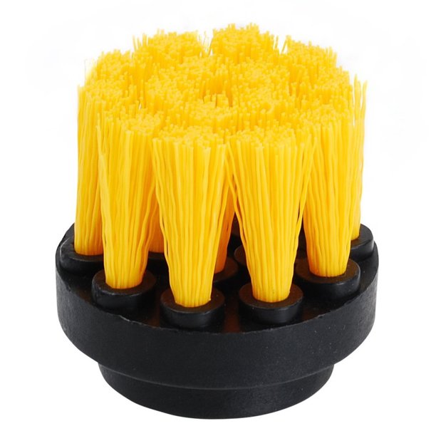                        Matkap ile Kullanılan Halı ve Döşeme için SOFT Sarı Temizleme Fırçası - 5cm