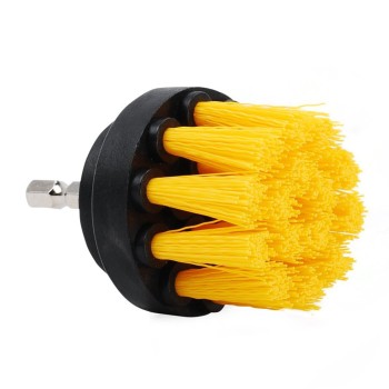                        Matkap ile Kullanılan Halı ve Döşeme için SOFT Sarı Temizleme Fırçası - 5cm