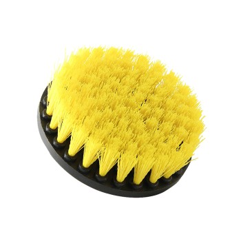                        Matkap ile Kullanılan Halı ve Döşeme için SOFT Sarı Temizleme Fırçası - 10cm
