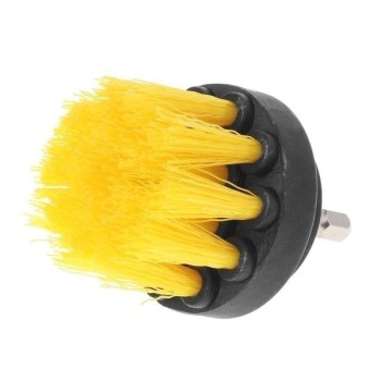                        Matkap ile Kullanılan Halı ve Döşeme için SOFT Sarı Temizleme Fırçası - 5cm