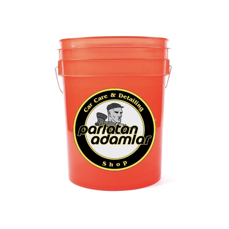                ParlatanAdamlar Heavy Work - Şeffaf Kırmızı Detaylandırma Kovası 18.9 Lt.