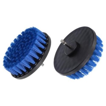                        Matkap ile Kullanılan Mavi 125mm Orta Sert Halı , Döşeme ve Bakalit Temizleme Fırçası 
