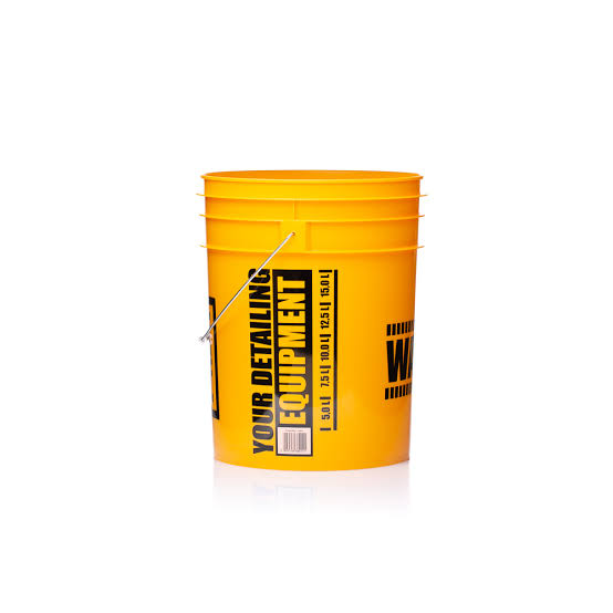         Work Stuff Sarı Detaylandırma Kovası WASH ( Yıkama ) - 20 Litre - Yeni Dizayn 