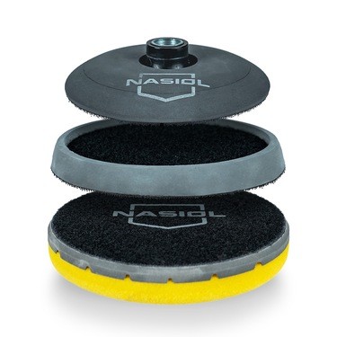 Nasiol Polisaj Tabanı 125/145 mm 2 Parça Soft ( Rotary ) Polisaj Makinesi Tabanı M14