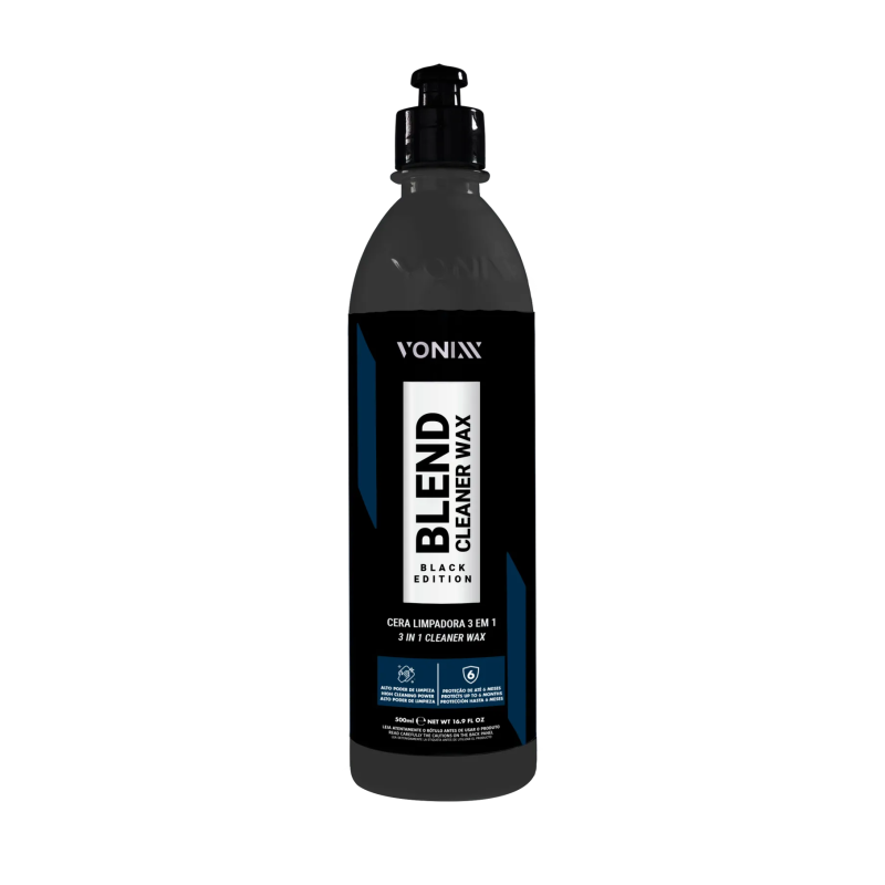              Vonixx BLEND CLEANER BLACK WAX -Koyu Renkler için 3'ü 1 Arada Tek Adımda Hızlı Pasta – Cila – Wax / 500ml