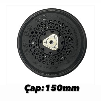         Orbital Polisaj Makinesi için Cırtlı 150mm Taban - M8 ( Delikli - Orbital - Dual Action Makinelere Uyumlu )