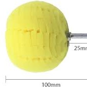            Polishing Balls – Sarı Top Pasta – Cila Süngeri ( Matkap ile Kullanıma Uygundur)  