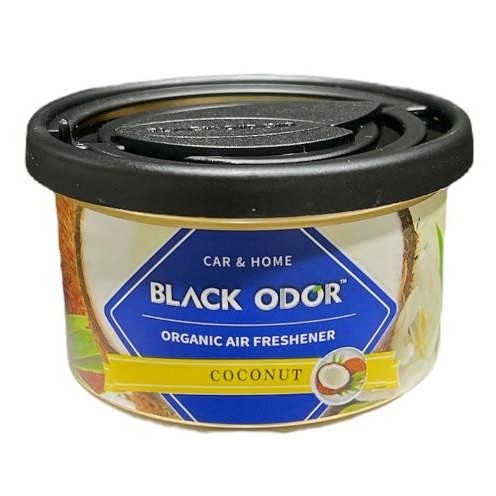  BLACK ODOR ORGANIC AIR FRESHENER ‘’ COCONUT‘’ - Hindistan Cevizi Kokulu - 42g