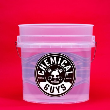 Chemical Guys  Detailing Bucket  - Şeffaf Beyaz Kimyasallara Dayanıklı Araç Yıkama Kovası 17 litre 