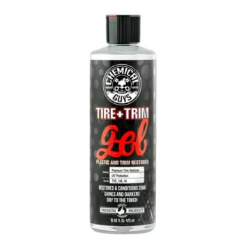  Chemical Guys Tire + Trim Gel - Toz Tutmayan, Uzun ömürlü Bakalit, Lastik ve Plastik Yenileyici ve Koruyucu Jel -  473 ml