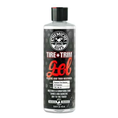  Chemical Guys Tire + Trim Gel - Toz Tutmayan, Uzun ömürlü Bakalit, Lastik ve Plastik Yenileyici ve Koruyucu Jel -  473 ml