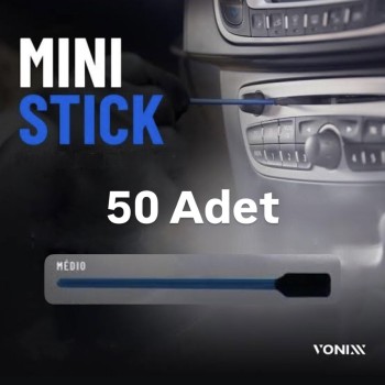              VONİXX TIPO 3 - MEDIO Temizlik ve Detaylandırma için Mini Sünger Uçlu Çubuk Seti – 50 Adet