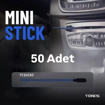               VONİXX TIPO 4 - PEQUENDO Temizlik ve Detaylandırma için Mini Sünger Uçlu Çubuk Seti – 50 Adet