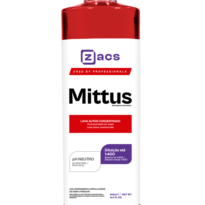  Zacs MITTUS - pH Nötr, Sürtünmeyi Azaltan Araç Şampuanı– 500ml