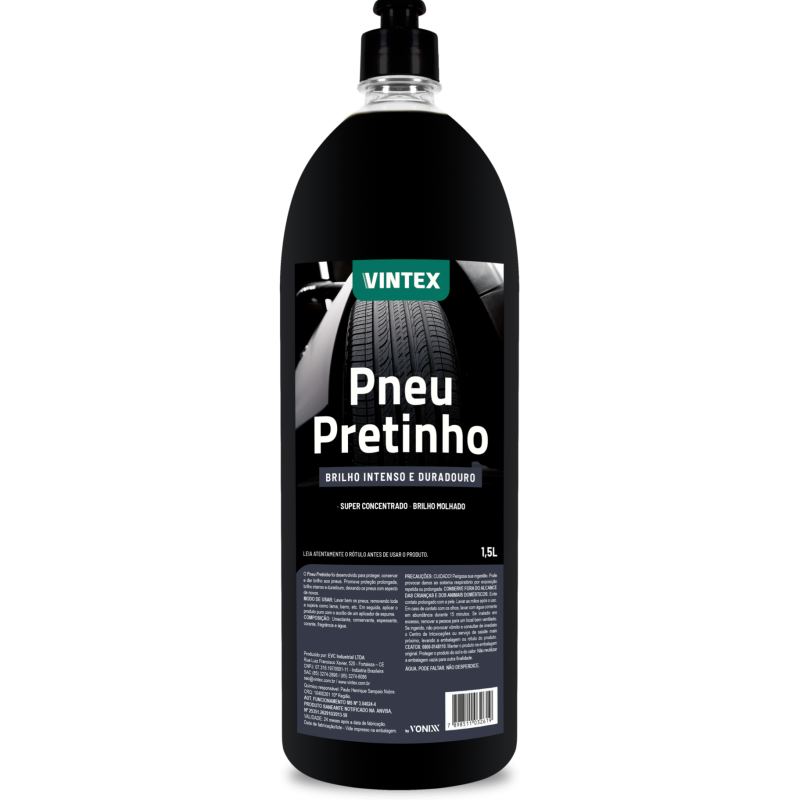 VİNTEX Pneu Pretinho – Siyah Lastik Parlatma ve Koruma Ürünü– 1.5 Litre