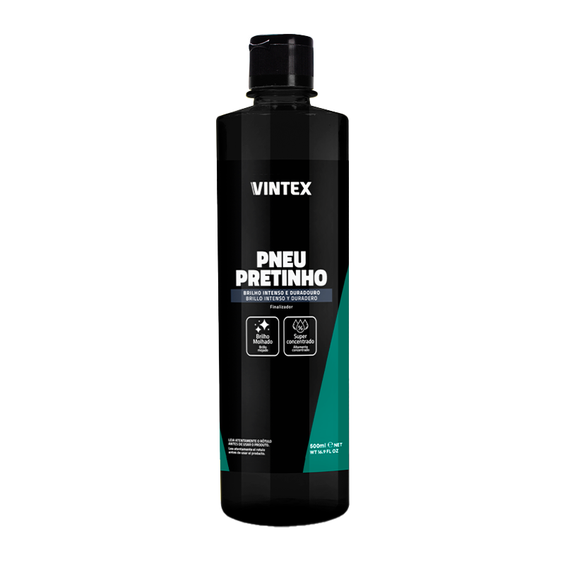  VİNTEX Pneu Pretinho – Siyah Lastik Parlatma Ürünü– 500ml