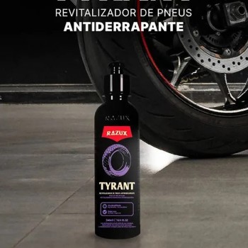                                                                                                                                             Razux Tyrant – Motosiklet Siyah Pigmentli Lastik, Bakalit, Egzoz ve Kauçuk yenileme Ürünü - 240ml