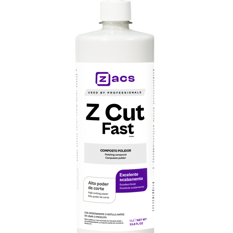  Zacs Z CUT FAST – Hızlı Hare Giderici ve Tek Adım Parlak Finish Pastası– 1 Litre