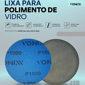 Vonixx P1000 Cam ve Boya Parlatma Zımparası ''Çap: 125mm ''