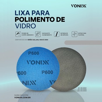 Vonixx P600 Cam ve Boya Parlatma Zımparası ''Çap: 125mm ''