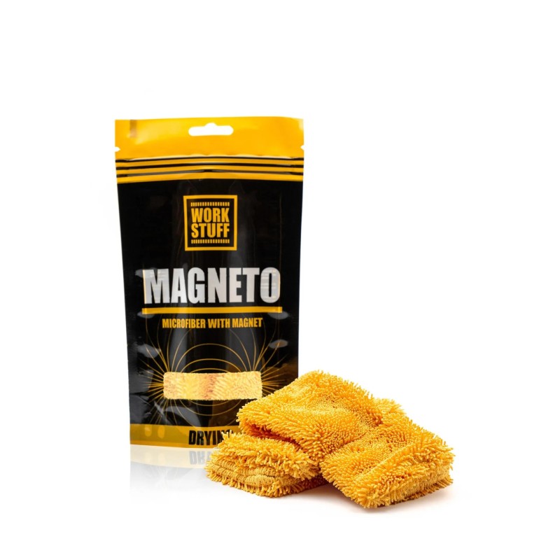                                                  Work Stuff MAGNETO - Mıknatıslı SARI Mikrofiber Blok 2'li Paket (Boyut 26,5 cm x 4,5 cm) ** YENİ VERSİYON **