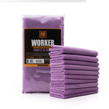                                                 Work Stuff Mor WORKER 10'lu paket Mikrofiber Bez