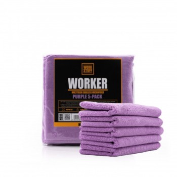                                                 Work Stuff Mor WORKER 5'li paket Mikrofiber Bez