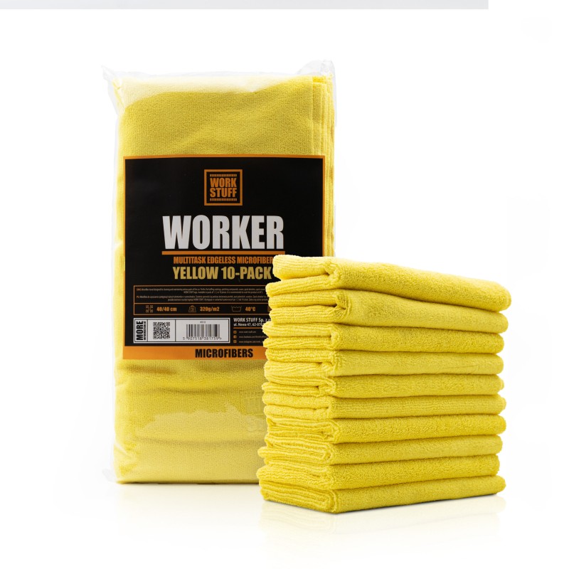                                                 Work Stuff Sarı WORKER 10'lu paket Mikrofiber Bez