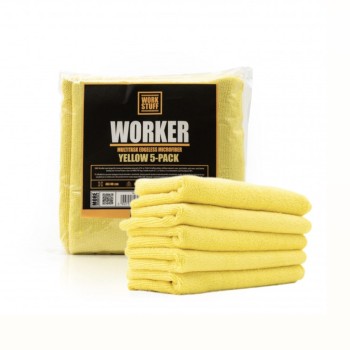                                                 Work Stuff Sarı WORKER 5'li paket Mikrofiber Bez