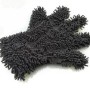 Ergonomik Beş Parmak Tasarımlı İç Ve Dış Temizlik Için Çift Yüz( mikrofiber + carbon) Araç Yıkama Eldiveni