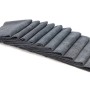 10'lü Paket Çift Yüz Basic Kenarsız Gri mikrofiber Bez - 40 cm*40 cm  - 380gsm
