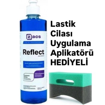                                                                                                                 Zacs Reflect - Parlak, Sentetik Uzun Ömürlü Lastik Parlatıcı – 500ml + Lastik Cilası Uygulama Aplikatör HEDİYELİ