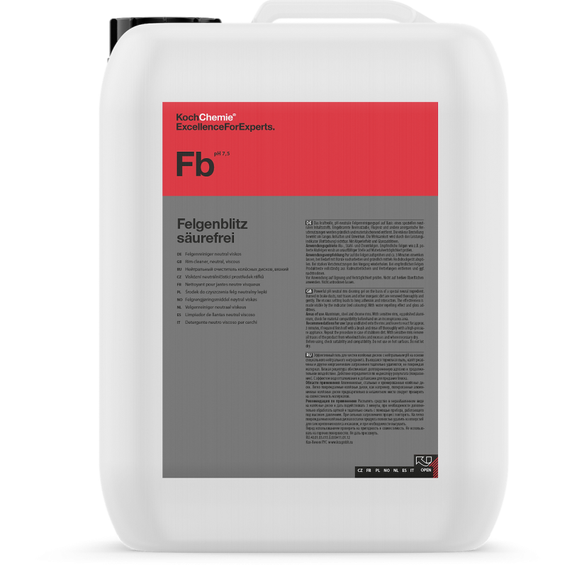 Koch Chemie Fb Demirtozu Temizleyici ( Felgenblitzsäurefrei ) - 5kg 