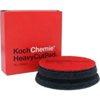 Koch Chemie HCP 76mm Heavy Cut Pad -  Kırmızı  Ağır Çizik Alıcı Sünger Pad  