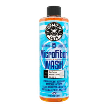                                                  Chemical Guys Microfiber Wash Cleaning Detergent – Konsantre (1/128 ) Mikrofiber Bez ve Pasta Süngeri Şampuanı - 473 ml  