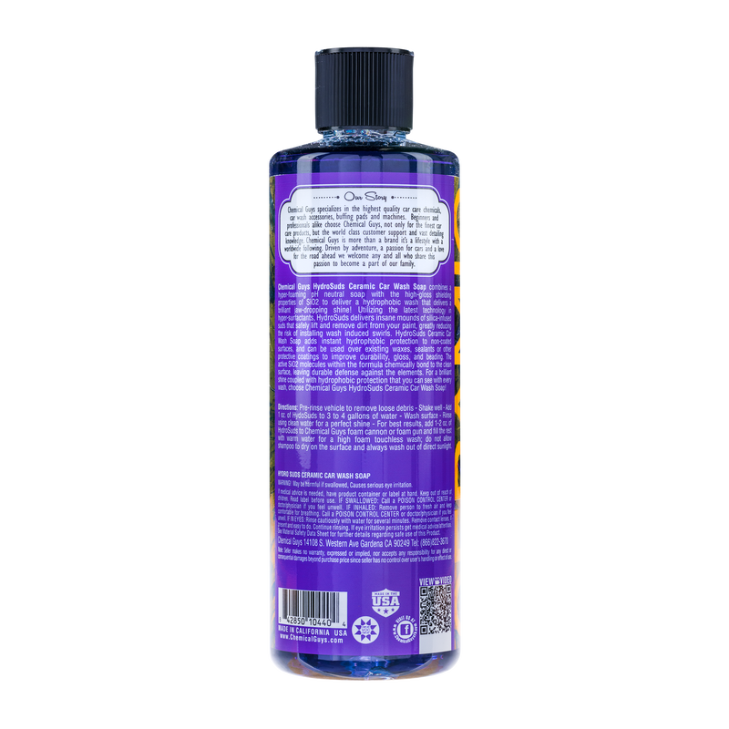  Chemical Guys Hydro Suds Ceramic Car Wash Soap - Sio2 Seramikli Yıkama Şampuanı 473 ml 