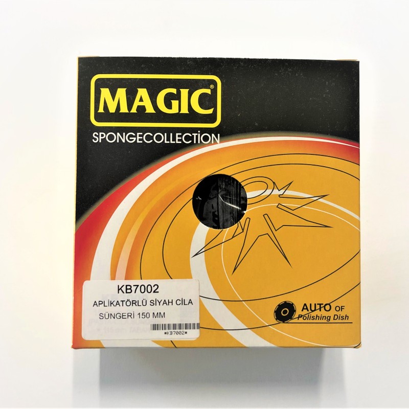               Magic 150mm Aplikatörlü Cila Süngeri Siyah