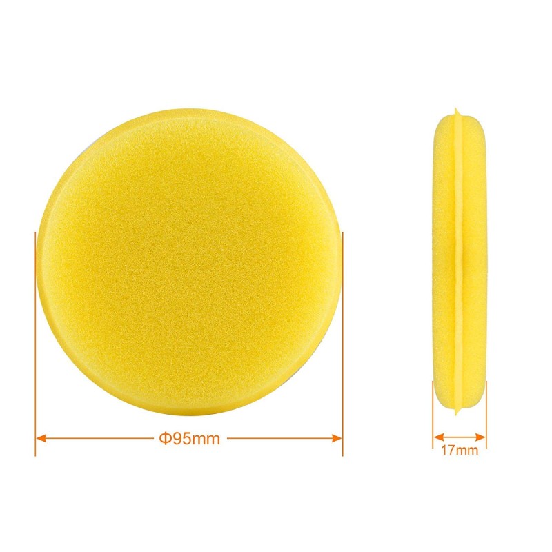               Magic 10cm Sarı Cila ve Wax El Uygulama Pedi 