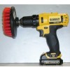                        Matkap ile Kullanılan Halı, Döşeme ve Lastik İçin Kırmızı Temizleme  Fırçası  - 12.5cm
